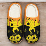 Wu-tang Bee and Sunflower Pattern Slipper