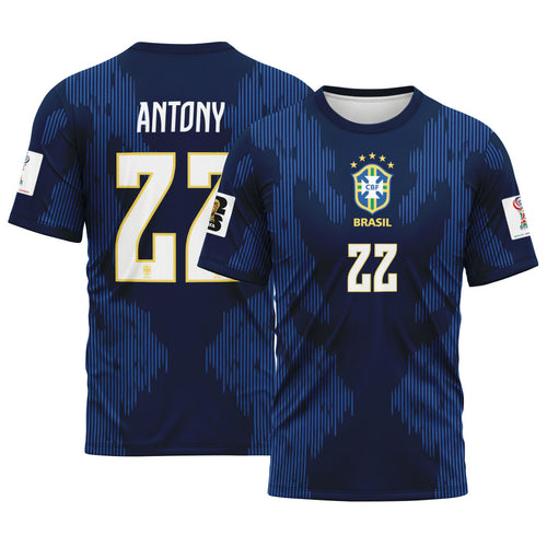 Antony 22 AOP T-Shirt 2026 World Cup Brazil Away