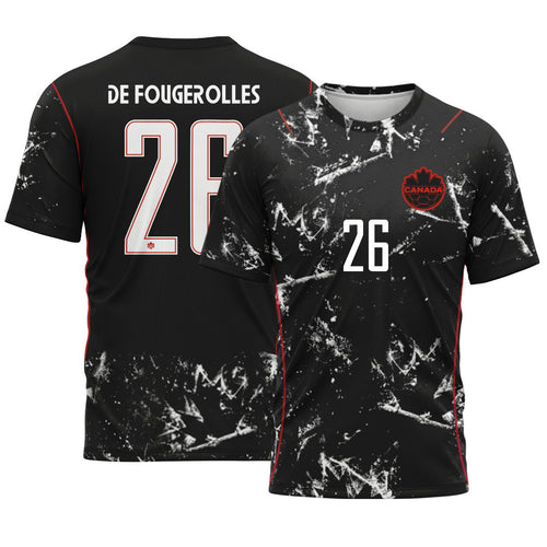 De Fougerolles 26 2026 World Cup Canada Away AOP T-Shirt