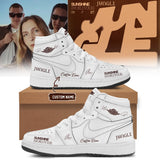 Jungle Sunshine World Tour 2026 27 Limited Edition Signature White Air Jordan 1 Hightop Shoes , Music Air Jordan 1 Shoes
