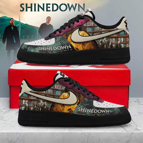 Shinedown Planet Zero Custom Air Force 1 Shoes, Dance Kid Dance Act II Graphic Sneakers, Music Air Force 1 Shoes