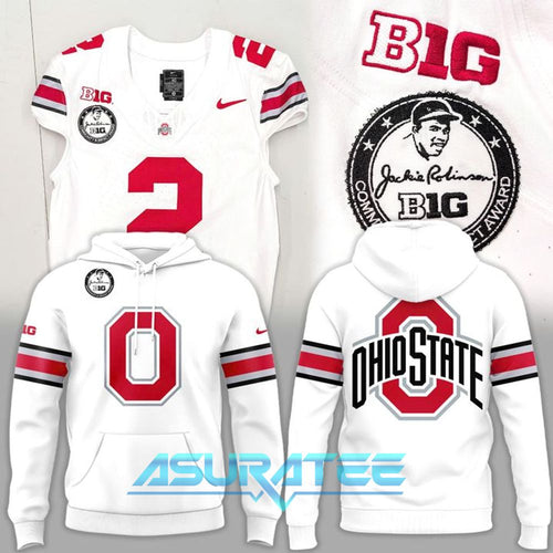 2025 Big Ten Jackie Robinson Ohio State Football Hoodie