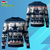 Nfl 2025 Christmas Cowboys Festive Reindeer Tree Ugly Sweater