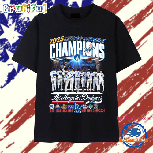 2025 Let’s Go Los Angeles Dodgers Vintage T Shirt
