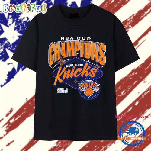 2025 NBA Cup Champions New York Knicks Basketball logo T Shirt