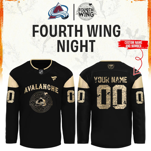2026 Colorado Avalanche Fourth Wings Night Hockey Limited Edition Jersey