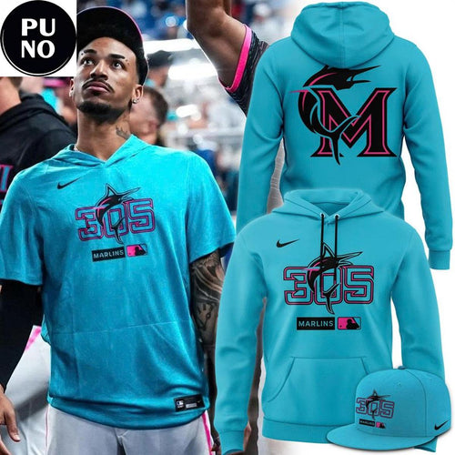 2026 Miami Marlins 305 City Hoodie T-Shirt