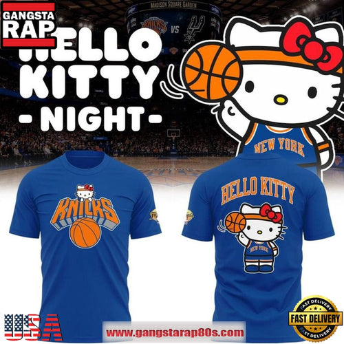 2026 New York Knicks x Hello Kitty Night T Shirt