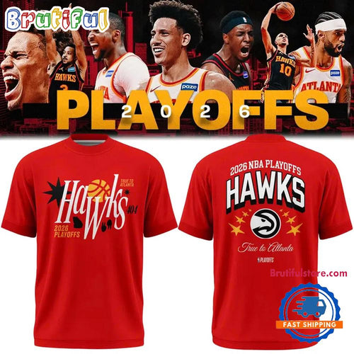 2026 Playoffs Atlanta Hawks New Design T Shirt