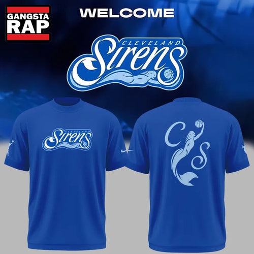 2028 WNBA Expansion Team Cleveland Sirens Unveils Branding Blue 3D Shirt . Trending 3D Shirt