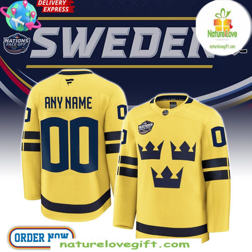 Sweden Ice Hockey Jersey 2026 4 Nation Face-Off