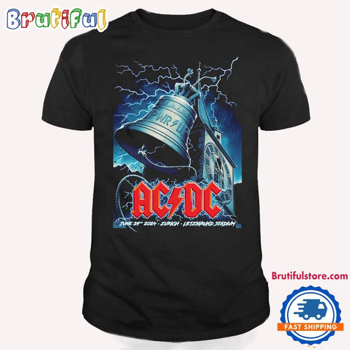 ACDC Zurich Letzigrund Stadium Switzerland June 29 2024 Print T Shirt