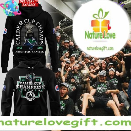 Abbotsford Canucks 2026 Calder Cup Hoodie Black Edition