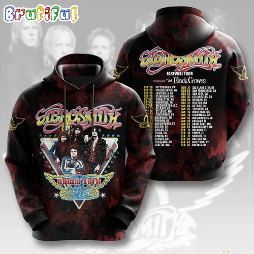 Aerosmith World Tour 2024 Hoodie Shirt