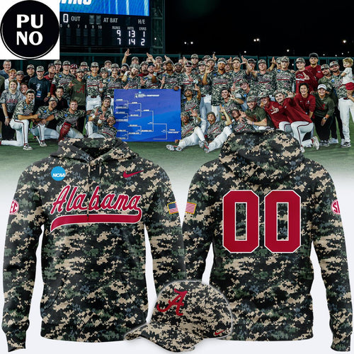Alabama Crimson Tide Military Appreciation Night 2026 Personalized Camo Hoodie