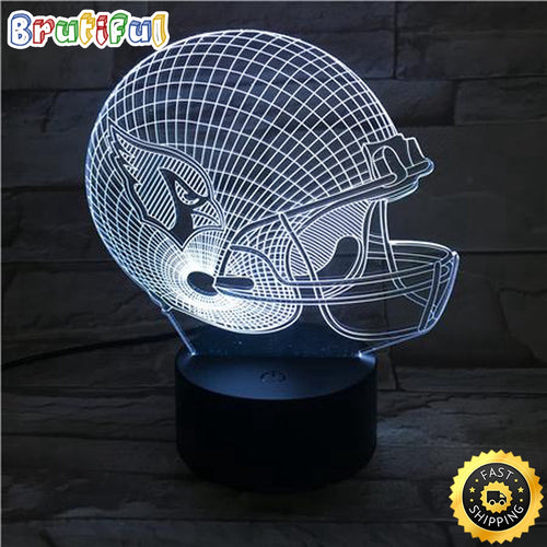 Arizona Cardinals Night Light 3D Illusion LED Lamp