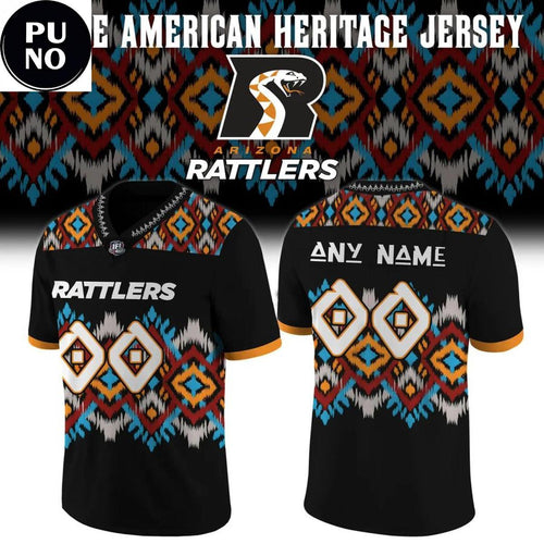 Arizona Rattlers Native American Heritage 2026 Personalized Football Jersey