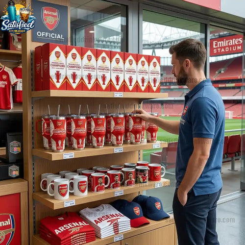 Arsenal Stainless Steel Tumbler Premier League Champions 2025-2026