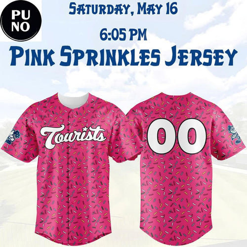 Asheville Tourists Pink Sprinkles 2026 Personalized Baseball Jersey