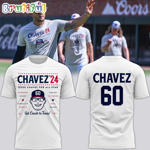 Atlanta Braves Jesse Chavez Get Coach To Texas Baseball 3D Shirt