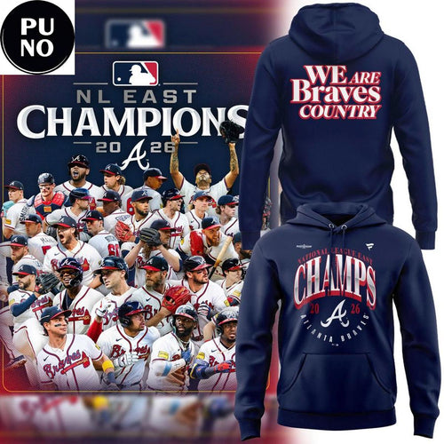 Atlanta Braves National League East Division Champions 2026 Hoodie T-Shirt