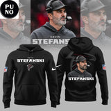 Atlanta Falcons Coach Kevin Stefanski 2026 Black Hoodie T-Shirt
