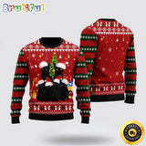Black Cat Family Ugly Christmas Sweater Perfect Christmas Gift For Cat Lover For Cat Lover
