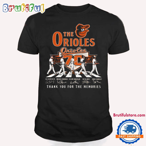Baltimore Orioles Baseball Team Player Go On The Road Signature T Shirt