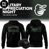 Baltimore Orioles Military Appreciation Night 2026 Hoodie T-Shirt