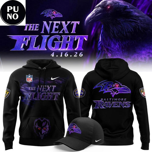 Baltimore Ravens 2026 The Next Flight Hoodie T-Shirt