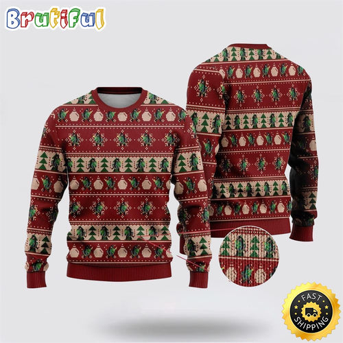 Bigfoot Sasquatch Ugly Christmas Sweater