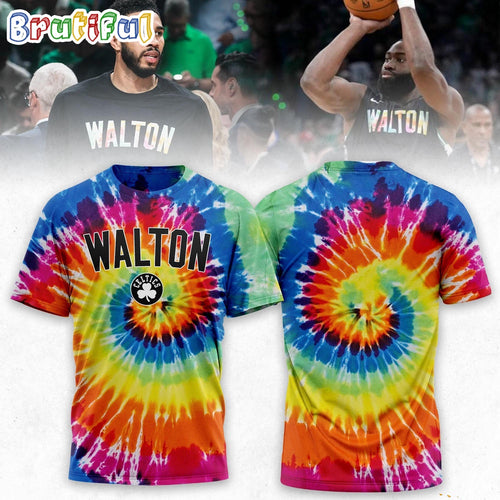 Bill Walton Boston Celtic Basketball 2024 Tie Dye Style T Shirt