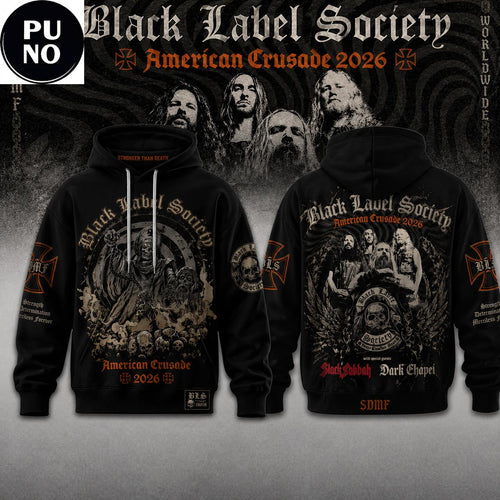 Black Label Society American Crusade Tour 2026 Hoodie
