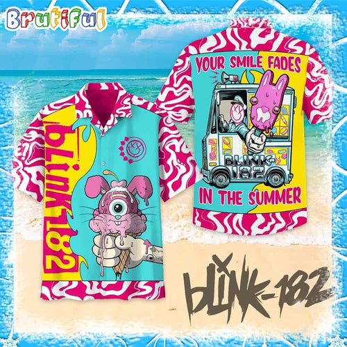 Blink-182 Your Smile Fades In The Summer Hawaiian Shirt