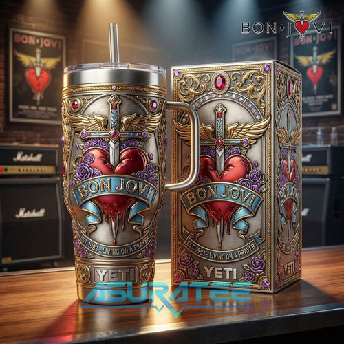 Bon Jovi Living on a Prayer 2026 YETI Tumbler