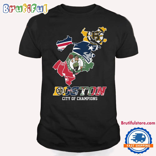Boston City Of Champions T Shirt, Boston Sport Shirt