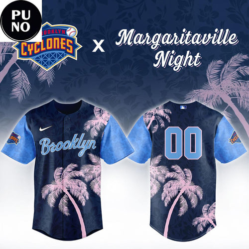 Brooklyn Cyclones x Margaritaville Night 2026 Personalized Baseball Jersey