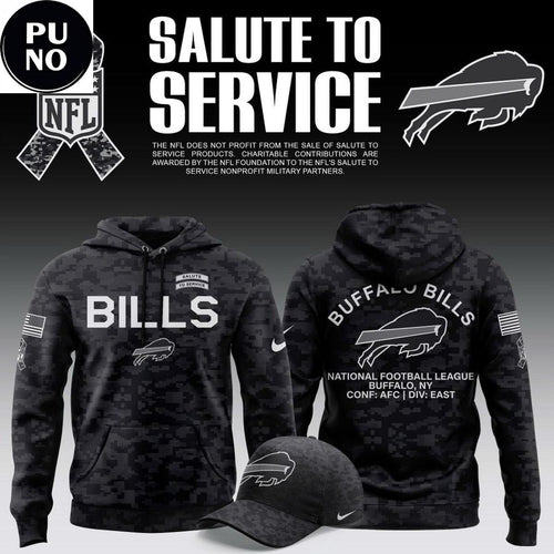 Buffalo Bills 2026 NFL Salute to Service Hoodie T-Shirt