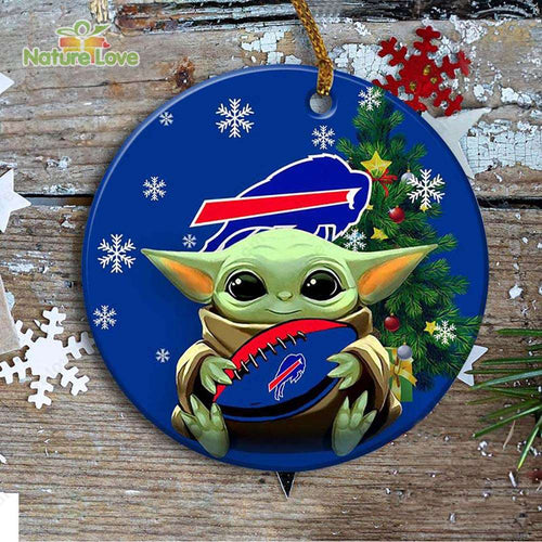 Buffalo Bills Baby Yoda Ornament Christmas Tree Decorations NFL Gifts