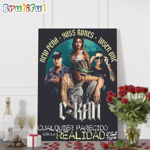 C Kan Cualquier Parecido Con La Realidad USA Tour 2024 Wall Art Poster Canvas