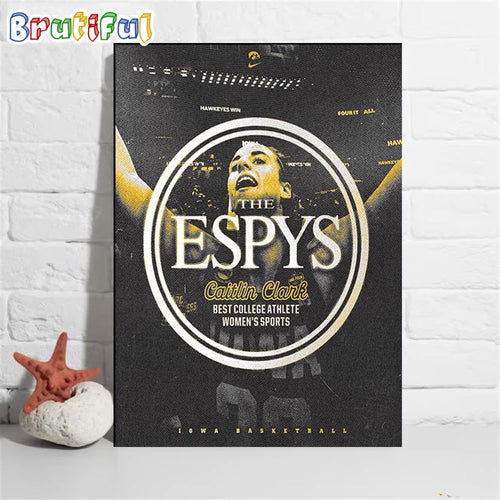 Caitlin Clark Win The 2023 ESPY For Best College Athlete Womens Sports Poster Canvas