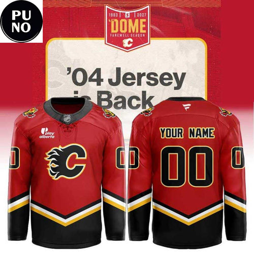 Calgary Flames 2026 Bring Back 2004 Personalized Hockey Jersey