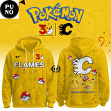 Calgary Flames x Pokemon 30th Anniversary 2026 Hoodie
