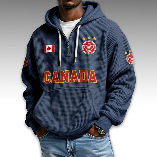Canada World Cup 2026 Waffle Quarter Zip Hoodie