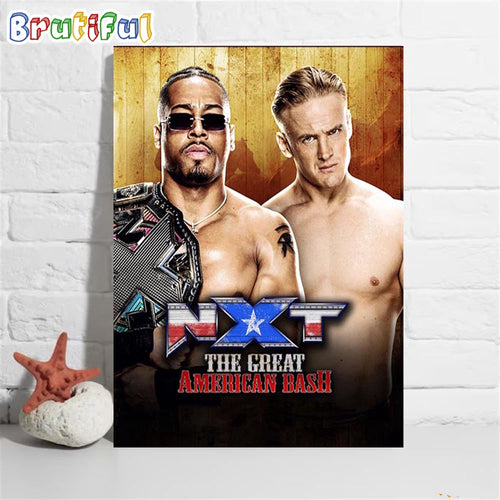 Carmelo Hayes Vs Ilja Dragunov At WWE NXT The Great American Bash Wall Art Poster Canvas