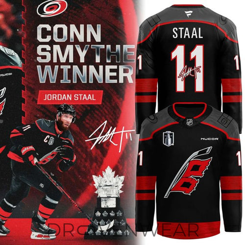 Carolina Hurricanes Stanley Cup MVP Jordan Staal Championship Jersey