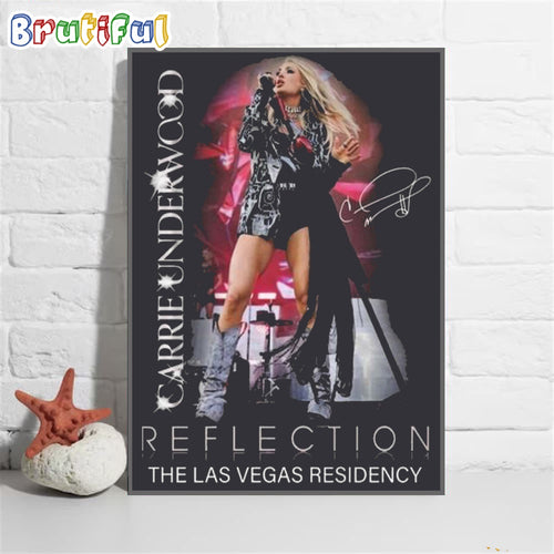 Carrie Underwood Reflection The Las Vegas Residency Signature Wall Art Poster Canvas