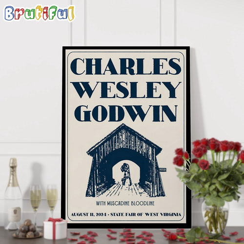 Charles Wesley Godwin August 11 2024 State Fair Of West Virginia Lewisburg WV Wall Art Poster Canvas