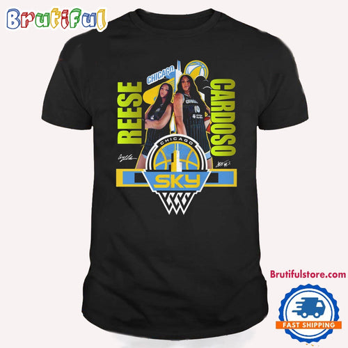 Chicago Sky Reese Cardoso 2024 Basketball Graphics Signature T Shirt