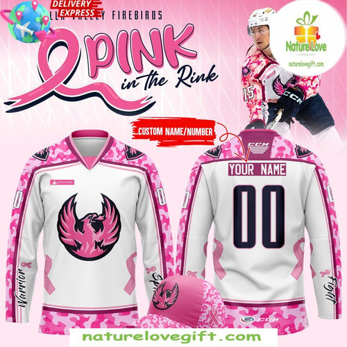 Coachella Valley Firebirds Pink Jersey 2026 Hockey